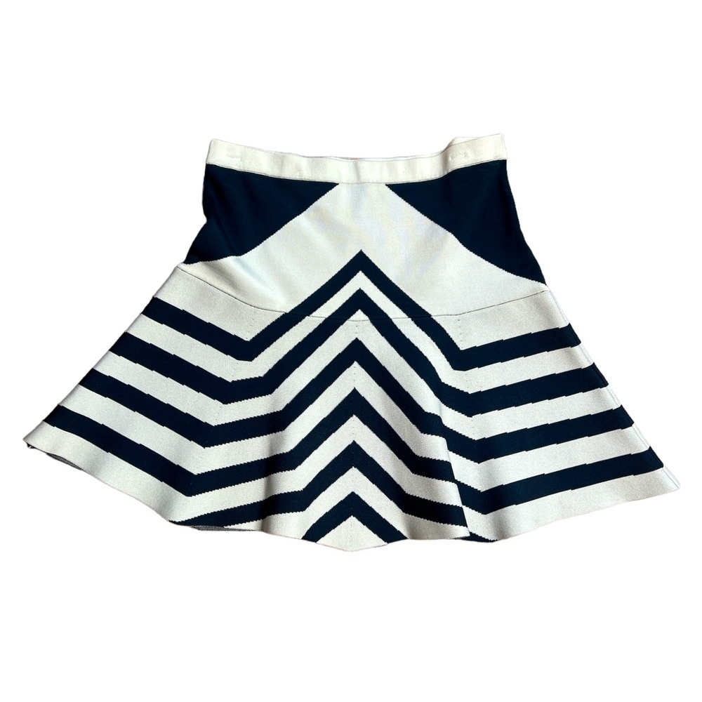 Parker Kingston Chevron Mini Skirt Size M